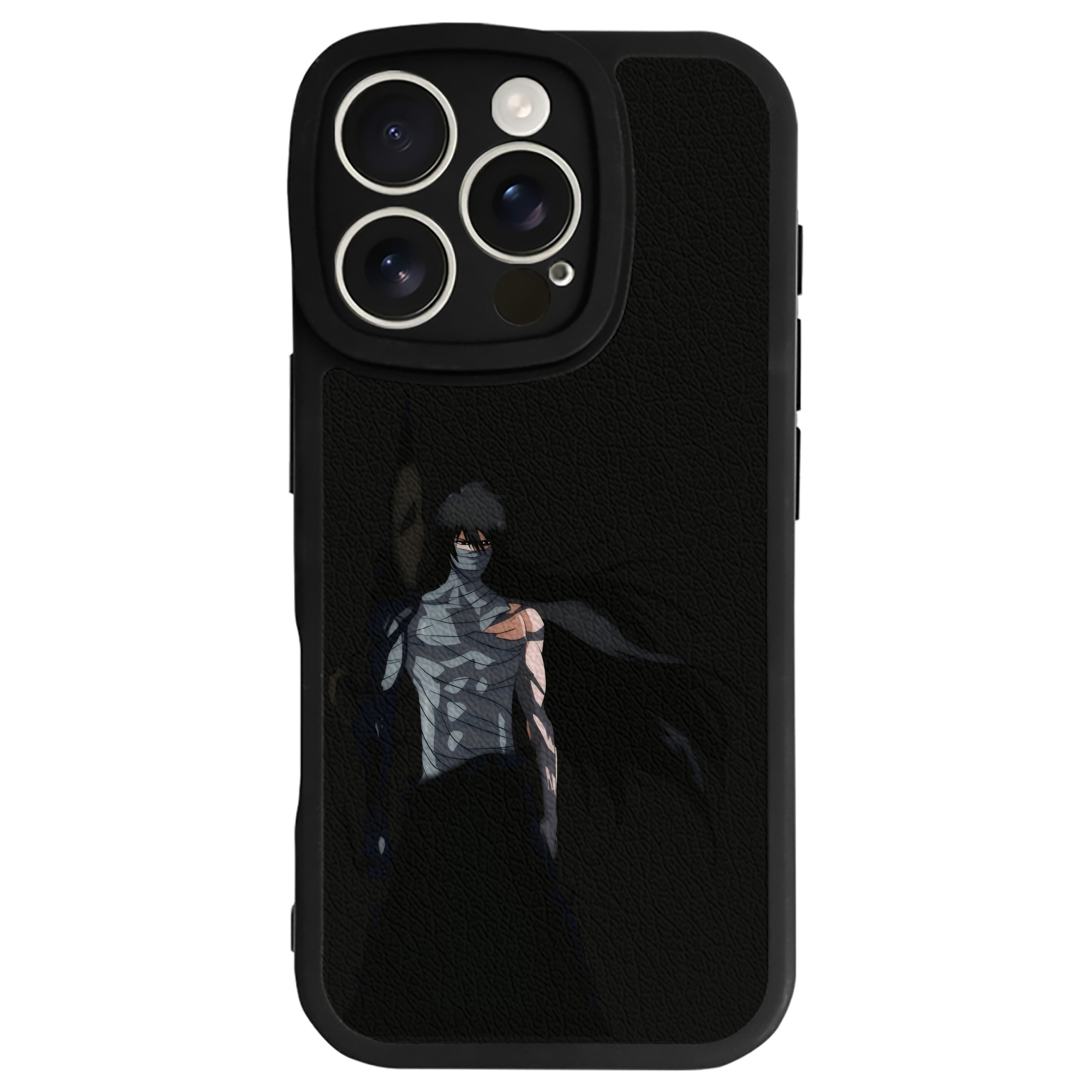 ブリーチ 黒崎一護（くろさき いちご）BLEACH Kurosaki Ichigo 【iPhone 16シリーズ対応】シリコンスマホケース（レザー調） 材質：シリコン